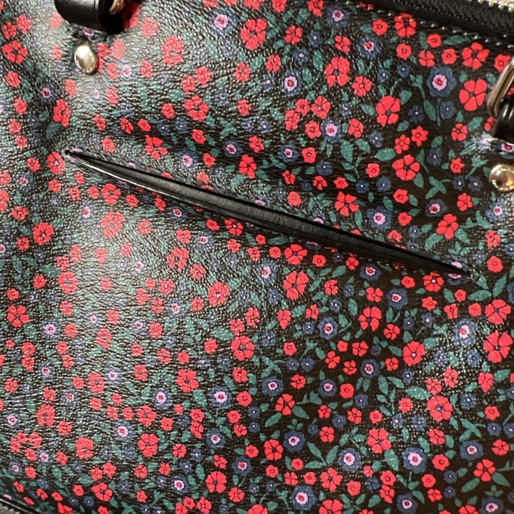 Coach Sierra Black Canvas Handbag Authentic - Picture 6 of 12